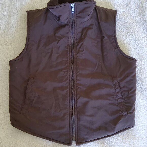 VF Fleece Lined Vest 3M thinsulate warm Brown Vest Small - Picture 6 of 14